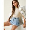 imageVerdusa Womens Business Casual Tops Mock Neck Short Sleeve Knit Basic Tees Work Ofiice OutfitsSolid Beige