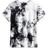 imageVerdusa Womens Casual Short Sleeve Tie Dye Tee1 Blackwhite