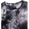 imageVerdusa Womens Casual Short Sleeve Tie Dye TeeBlack