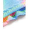 imageVerdusa Womens Casual Short Sleeve Tie Dye TeeBluepinkyellow