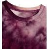 imageVerdusa Womens Casual Short Sleeve Tie Dye TeePurple Orange