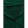 imageVerdusa Womens Long Sleeve Drop Shoulder Drawstring Crop Hoodie SweatshirtDark Green
