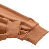 imageVerdusa Womens Long Sleeve Drop Shoulder Drawstring Crop Hoodie SweatshirtLight Brown