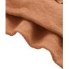 imageVerdusa Womens Long Sleeve Drop Shoulder Drawstring Crop Hoodie SweatshirtLight Brown