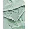 imageVerdusa Womens Long Sleeve Drop Shoulder Drawstring Crop Hoodie SweatshirtMint Green