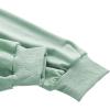 imageVerdusa Womens Long Sleeve Drop Shoulder Drawstring Crop Hoodie SweatshirtMint Green