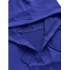 imageVerdusa Womens Long Sleeve Drop Shoulder Drawstring Crop Hoodie SweatshirtRoyal Blue