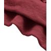 imageVerdusa Womens Long Sleeve Drop Shoulder Drawstring Crop Hoodie SweatshirtWine Red