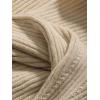 imageVerdusa Womens Long Sleeve Open Front Knitted Crop Cardigan Sweater ShrugKhaki Rib