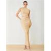imageVerdusa Two Piece Sets For Women Going Out Tops and Bodycon Maxi Skirt Set Vacation OutfitsApricot