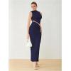 imageVerdusa Two Piece Sets For Women Going Out Tops and Bodycon Maxi Skirt Set Vacation OutfitsDeep Blue