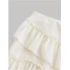 imageVerdusa Womens Asymmetrical Ruffle Trim High Waist High Low Midi SkirtApricot