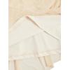 imageVerdusa Womens Asymmetrical Ruffle Trim High Waist High Low Midi SkirtElasticapricot