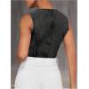 imageVerdusa Womens Denim Vest Button Up V Neck Sleeveless Jean Vest Top Corset Top Jean Crop TopBlack