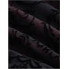 imageVerdusa Womens Floral Print Mesh Ruched Drawstring Y2K Cami Top Goth TopBlack