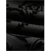 imageVerdusa Womens Floral Print Mesh Ruched Drawstring Y2K Cami Top Goth TopBlack Plain