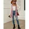 imageVerdusa Womens Fringe Vest 70s Hippie Sleeveless Western Faux Suede Cardigan OuterwearPink