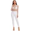 imageVerdusa Womens Long Sleeve Lettuce Trim Fitted Sheer Mesh Tee TopPolka Dots Apricot