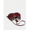 imageVerdusa Womens Pleated Hobo Shoulder Bags Metallic PU Leather Clutch HandbagBurgundy