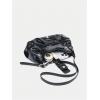 imageVerdusa Womens Pleated Hobo Shoulder Bags Metallic PU Leather Clutch HandbagGlow Black