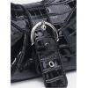imageVerdusa Womens Pleated Hobo Shoulder Bags Metallic PU Leather Clutch HandbagGlow Black