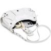imageVerdusa Womens Pleated Hobo Shoulder Bags Metallic PU Leather Clutch HandbagWhite