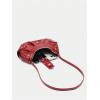imageVerdusa Womens Pleated Hobo Shoulder Bags Metallic PU Leather Clutch HandbagWine