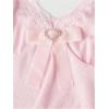 imageVerdusa Womens Ruffle Heart Lace Camisole Tops Bow Front V Neck Sleeveless Peplum Tops Y2k TopsPink