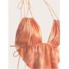 imageVerdusa Womens Sexy Leopard Print Deep V Halter Crop Tops Ruffle Going Out Top Party ClubwearOrange