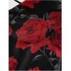 imageVerdusa Womens Y2K Tie Dye Floral Backless Summer Top Cowgirl Western Bandana TopsRed and Black