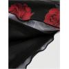 imageVerdusa Womens Y2K Tie Dye Floral Backless Summer Top Cowgirl Western Bandana TopsRed and Black