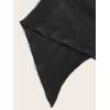 imageVerdusa Womens Y2K Tops Heart Rhinestone Backless Ruched Cami Asymmetrical Split Crop Halter TopBlack