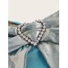 imageVerdusa Womens Y2K Tops Heart Rhinestone Backless Ruched Cami Asymmetrical Split Crop Halter TopSilver Blue