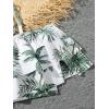 imageVerdusa Girls 3 Piece Swimsuit Bathing Suit High Waist Bikini Sets with Cover UpWhite Green