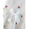 imageVerdusa Womens 2 Piece Pajama Set Matching Pjs Sets Cute Printed Sleepwear Button Up Shirt with Lounge Shorts SetApricot