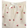 imageVerdusa Womens 2 Piece Pajama Set Matching Pjs Sets Cute Printed Sleepwear Button Up Shirt with Lounge Shorts SetApricot