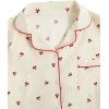 imageVerdusa Womens 2 Piece Pajama Set Matching Pjs Sets Cute Printed Sleepwear Button Up Shirt with Lounge Shorts SetApricot