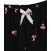 imageVerdusa Womens 2 Piece Pajama Set Matching Pjs Sets Cute Printed Sleepwear Button Up Shirt with Lounge Shorts SetBlack