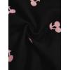 imageVerdusa Womens 2 Piece Pajama Set Matching Pjs Sets Cute Printed Sleepwear Button Up Shirt with Lounge Shorts SetBlack