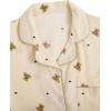imageVerdusa Womens 2 Piece Pajama Set Matching Pjs Sets Cute Printed Sleepwear Button Up Shirt with Lounge Shorts SetBrown Apricot
