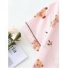 imageVerdusa Womens 2 Piece Pajama Set Matching Pjs Sets Cute Printed Sleepwear Button Up Shirt with Lounge Shorts SetCute Pink