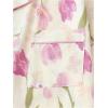 imageVerdusa Womens 2 Piece Pajama Set Matching Pjs Sets Cute Printed Sleepwear Button Up Shirt with Lounge Shorts SetGreen Beige