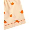imageVerdusa Womens 2 Piece Pajama Set Matching Pjs Sets Cute Printed Sleepwear Button Up Shirt with Lounge Shorts SetOrange Apricot