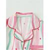 imageVerdusa Womens 2 Piece Pajama Set Matching Pjs Sets Cute Printed Sleepwear Button Up Shirt with Lounge Shorts SetPink