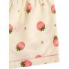 imageVerdusa Womens 2 Piece Pajama Set Matching Pjs Sets Cute Printed Sleepwear Button Up Shirt with Lounge Shorts SetPink Apricot