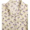 imageVerdusa Womens 2 Piece Pajama Set Matching Pjs Sets Cute Printed Sleepwear Button Up Shirt with Lounge Shorts SetPurple Beige