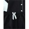 imageVerdusa Womens 2 Piece Pajama Set Matching Pjs Sets Cute Printed Sleepwear Button Up Shirt with Lounge Shorts SetSolid Black