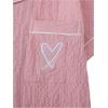 imageVerdusa Womens 2 Piece Pajama Set Matching Pjs Sets Cute Printed Sleepwear Button Up Shirt with Lounge Shorts SetSolid Pink