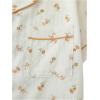 imageVerdusa Womens 2 Piece Pajama Set Matching Pjs Sets Cute Printed Sleepwear Button Up Shirt with Lounge Shorts SetYellow Beige