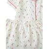 imageVerdusa Womens 2 Piece Pajama Sets Cute PJ Set Button Down Shirts and Shorts SleepwearApricot Floral